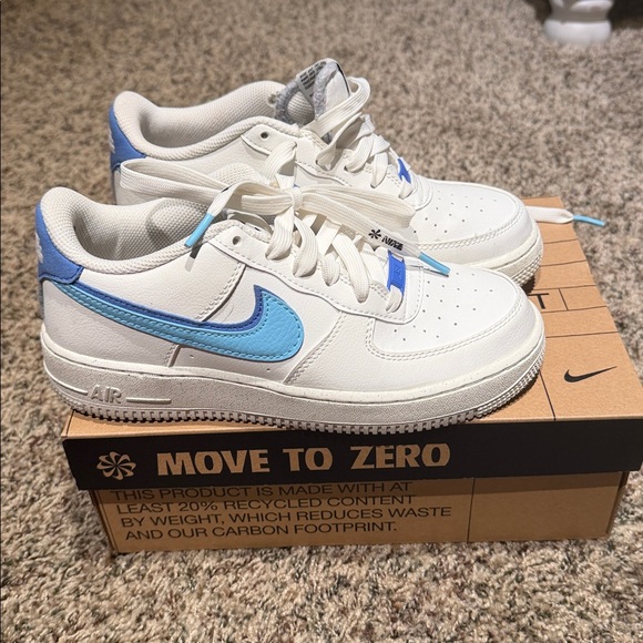 Nike Shoes - Blue Swooshes Mark The Nike Air Force 1’s Second ’82-Themed Colorway